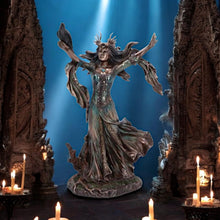 Laden Sie das Bild in den Galerie-Viewer, Bronzed Morgan Le Fay Statue - Celtic Mythology Gothic Ornament Nemesis Now 25cm