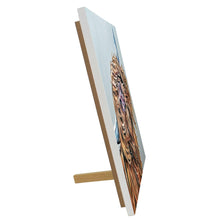 Load image into Gallery viewer, CASSY MCSASSY Highland Cow Ceramic Art Tile by Sam Fenner 20x20 cm – Ready to Hang