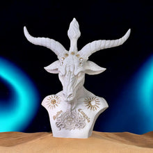 Load image into Gallery viewer, Baphomet Bust 33.5cm in White Finish - Gothic Altar Statue, Nemesis Now Design