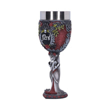Load image into Gallery viewer, Mrs Skeleton Goblet Gothic Bride Chalice Day of the Dead macabre Art Decor