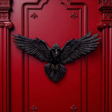 Laden Sie das Bild in den Galerie-Viewer, Mystical Black Raven Wall Ornament Decoration Fantasy Gothic Plaque Art Decor