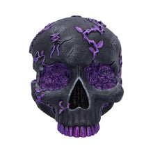 Charger l'image dans la galerie, Fantasy Roses Skull Purple Gothic Geode Figurine Crystal Horror Ornament Decor