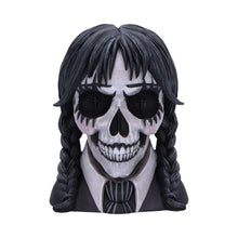 Laden Sie das Bild in den Galerie-Viewer, Dark Gothic School Girl Skull Figurine Alternative Home Decor Collectible Halloween Horror
