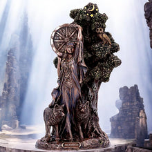 Load image into Gallery viewer, Arianrhod Celtic Goddess of Fate Bronze Figurine 24cm – Hand-Painted Mythological Decor