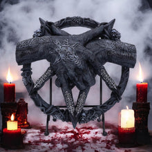 Load image into Gallery viewer, Gothic Baphomet Claws Pentagram Statue Occult Horror Altar Decor Figurine 24.5 cm