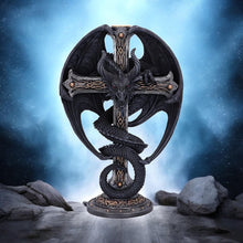 Load image into Gallery viewer, Gothic Dragon Candle Holder – 24.5cm Hand-Painted Resin Fantasy Ornament Decor