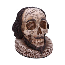 Laden Sie das Bild in den Galerie-Viewer, Shakespeare Skull Ornament Gothic Home Decor Figurine Unique Collectable Statue Gift