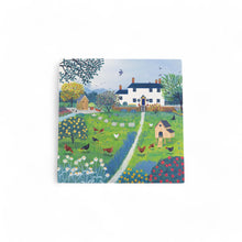 Load image into Gallery viewer, The Hen House" Ceramic Art Tile by Jo Grundy 20x20 cm | Ready to Hang | Boxed