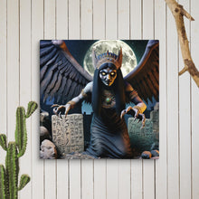 Load image into Gallery viewer, Lamashtu Ancient Dark Spirit Gothic Canvas Art - Mesopotamian Mythology Demoness Decor for Home