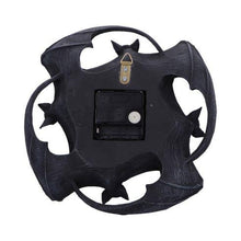 Load image into Gallery viewer, Vampire Gothic Bat Wing Wall Clock for Dark Home Decor Timeless Occult Altar