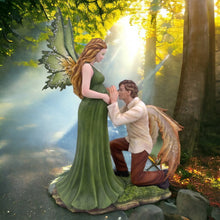 Load image into Gallery viewer, Enchanting Fairy Couple Statue - Handcrafted Resin Sculpture for Romantic and Whimsical Home Decor-OsirisTradingUK