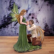 Load image into Gallery viewer, Enchanting Fairy Couple Statue - Handcrafted Resin Sculpture for Romantic and Whimsical Home Decor-OsirisTradingUK