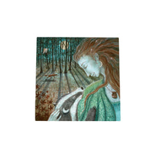 Load image into Gallery viewer, Lady Moon Serenity Ceramic Art Tile by Wendy Andrew 20X20 cm – Ready to Hang Wall Art in Box
