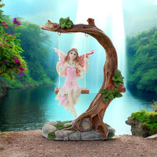 Load image into Gallery viewer, Enchanting Flower Fairy Swing Figurine Fantasy Home Decor Collectible Ornament