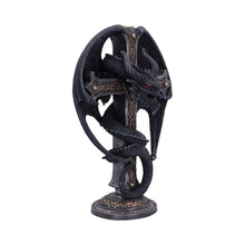 Load image into Gallery viewer, Gothic Dragon Candle Holder – 24.5cm Hand-Painted Resin Fantasy Ornament Decor