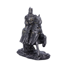 Load image into Gallery viewer, Medieval Templar Knight Horseback Figurine Gothic Crusader Historical Ornament