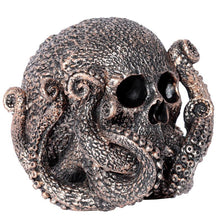 Laden Sie das Bild in den Galerie-Viewer, Steampunk Octopus Skull Statue - Gothic Collectible Fantasy Ornament