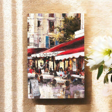 Load image into Gallery viewer, CHAMPS ELYSEES 2 Ceramic Art Tile by Brent Heighton - Paris Cafe Scene 30x20 cm, Ready to Hang, French Street Decor