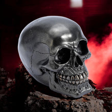 Laden Sie das Bild in den Galerie-Viewer, Occult Black Skull Sculpture - Gothic Halloween Home Decor Ornament