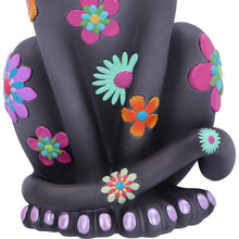 Laden Sie das Bild in den Galerie-Viewer, Boho Cat Ornament Colourful Hippy Kitty Figurine Funky Bohemian Animal Decor