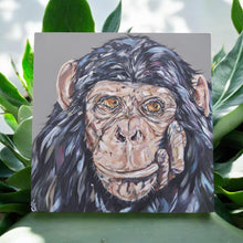 Load image into Gallery viewer, I DON'T GIVE A MONKEY'S Ceramic Art Tile by Sam Fenner - 20x20 cm - Animal Art Decor