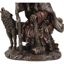 Load image into Gallery viewer, Cailleach Celtic Goddess Bronze Figurine Winter Goddess Statue Gothic Ornament
