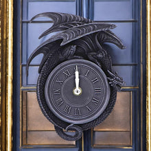 Load image into Gallery viewer, Gothic Dragon Wall Clock Fantasy Home Decor Mythical Creatures Fantasy Art