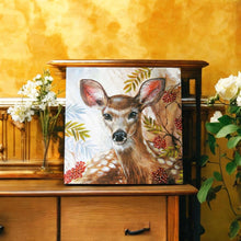 Load image into Gallery viewer, THE GLADES Deer Ceramic Art Tile by Judith Yates 20x20cm - Handcrafted & Ready to Hang