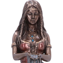 Load image into Gallery viewer, Celtic Earth Mother Danu Bronze Figurine 22cm - Irish Mythology Decor Statue