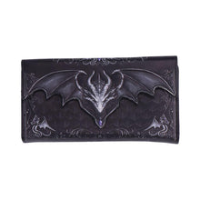 Load image into Gallery viewer, Dark Dragon Scale Purse Gothic Wallet Fantasy Gift Mythical Embossed Accessory
