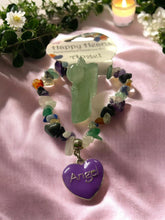 Load image into Gallery viewer, Gemstone Bracelet with Angel Charm & Small Aventurine Crystal Angel - Spiritual Healing Gift