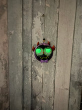 Load image into Gallery viewer, Glow in the Dark Metal & Glass Wall Hanging | Unique Owl Design | Decorative Home Accent | 25 x 12cm-OsirisTradingUK