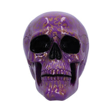 Load image into Gallery viewer, Purple Gothic Fantasy Skull Ornament Decorative Statue Halloween Horror Art Decor