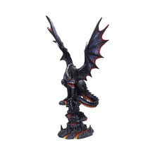 Laden Sie das Bild in den Galerie-Viewer, Large Hand-Painted Dragon Figurine - Mythical Resin Sculpture with Detachable Wings