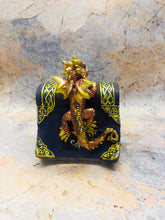 Load image into Gallery viewer, Whimsical Red Dragon with Pentagram Book of Shadows Money Bank Fantasy Saving Box Dragons Collection Hand Made from Quality Designer Resin-OsirisTradingUK