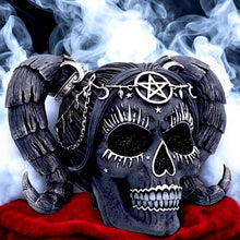 Load image into Gallery viewer, Gothic Baphomet Doll Skull Ornament Alchemy Fantasy Figurine Wiccan Pentagram Statue