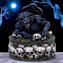 Load image into Gallery viewer, Horror Werewolf Figurine Box Gothic Storage Dark Figurine Trinket Holder Occult Art