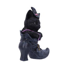 Load image into Gallery viewer, Mischievous Familiar Black Cat Figurine Witch Shoe Ornament Gothic Wiccan Decor