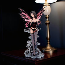Load image into Gallery viewer, Seductive Dark Fairy Figurine Scarlet Gothic Fantasy Art Statue Collectible Gift