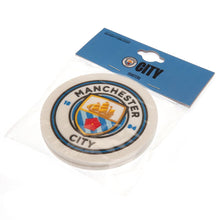 Load image into Gallery viewer, Official Manchester City Silicone Coasters – Set of 2 Non-Slip Football Merchandise