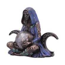 Load image into Gallery viewer, Mini Triple Moon Goddess Figurine 8.5cm | Mystical Wiccan Decor | Hand-Painted Resin