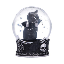 Laden Sie das Bild in den Galerie-Viewer, Gothic Malpuss Snow Globe Cult Cuties Winged Cat Figurine Witchy Occult Decor