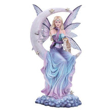 Load image into Gallery viewer, Selene Moon Fairy with Owl Figurine – 34cm Nemesis Now Fairy Ornament | Fantasy Collectible Decor
