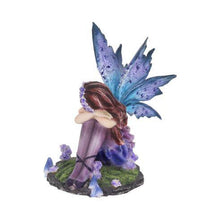 Laden Sie das Bild in den Galerie-Viewer, Blue Fairy Figurine - Gothic Ornament by Nemesis Now 10cm - Resin Collectible