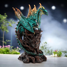 Load image into Gallery viewer, Fantasy Dragon LED Collectible Figurine Light-Up Ornament Mythical Resin Sculpture