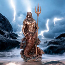Charger l'image dans la galerie, Poseidon God of the Sea Bronze Figurine 18.5cm | Mythology Decor Statue Gift