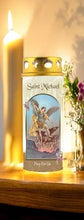 Load image into Gallery viewer, Saint Michael Candle with Windproof Cap, 16.5cm - Decorative Prayer Candle in Gift Box