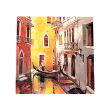 Load image into Gallery viewer, VENICE MORNING Ceramic Art Tile by Brent Heighton – 20x20 cm Ready to Hang Italian Gondola Wall Decor