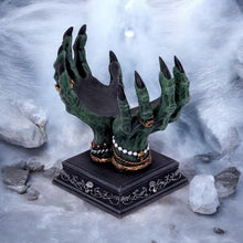 Load image into Gallery viewer, Occult Crystal Ball Holder – Mystical Decor and Witchcraft Altar Accessory, 15 cm Resin Sphere Stand for 10 cm Crystal Ball