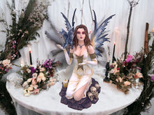 Load image into Gallery viewer, Enchanted Resin Fairy with Dragon Statue - Handcrafted Fantasy Figurine, Mythical Creature Decor, Magic Realm Sculpture, Collector's Piece-OsirisTradingUK